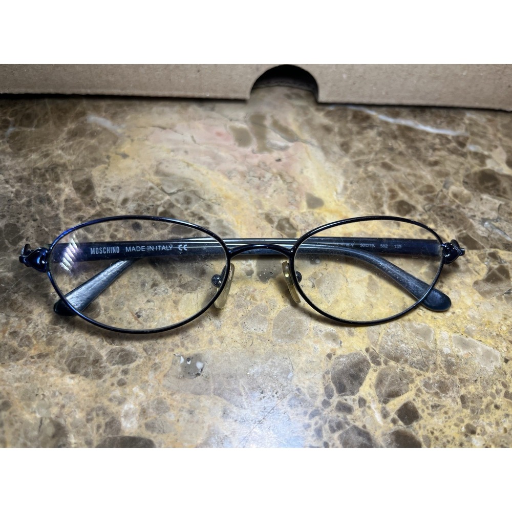 OCCHIALI DA VISTA DONNA MOSCHINO Eyeglasses M 3038 - V BLUE 582 50-19-135